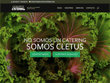 Tablet Screenshot of cletus-catering.com